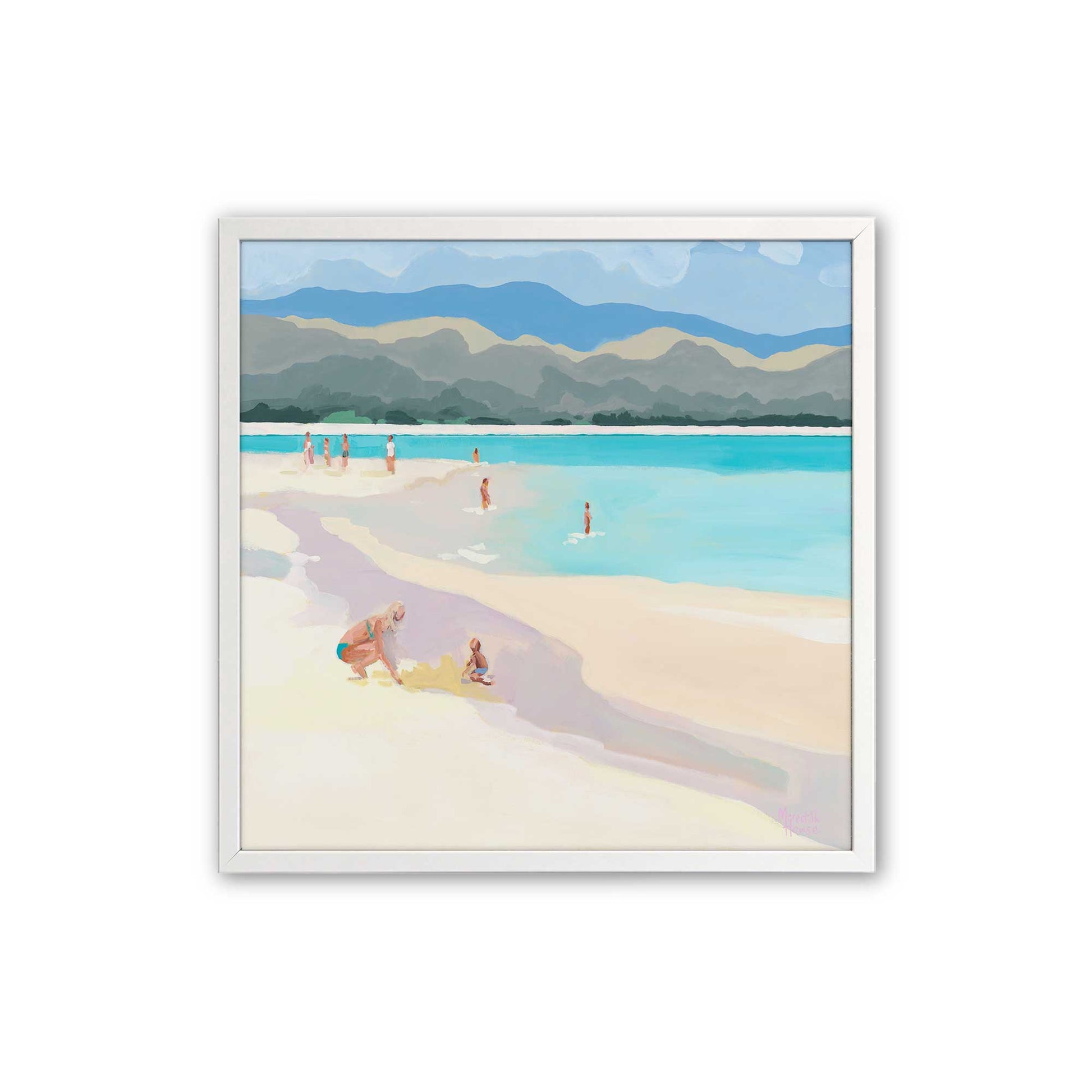 [Color:Opaque White], Picture of art in a Opaque White frame