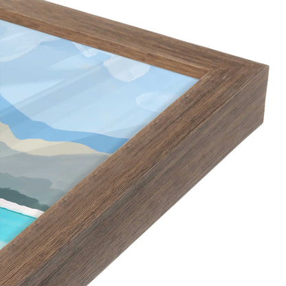 [Color:Walnut], Picture of art in a Walnut frame at an angle