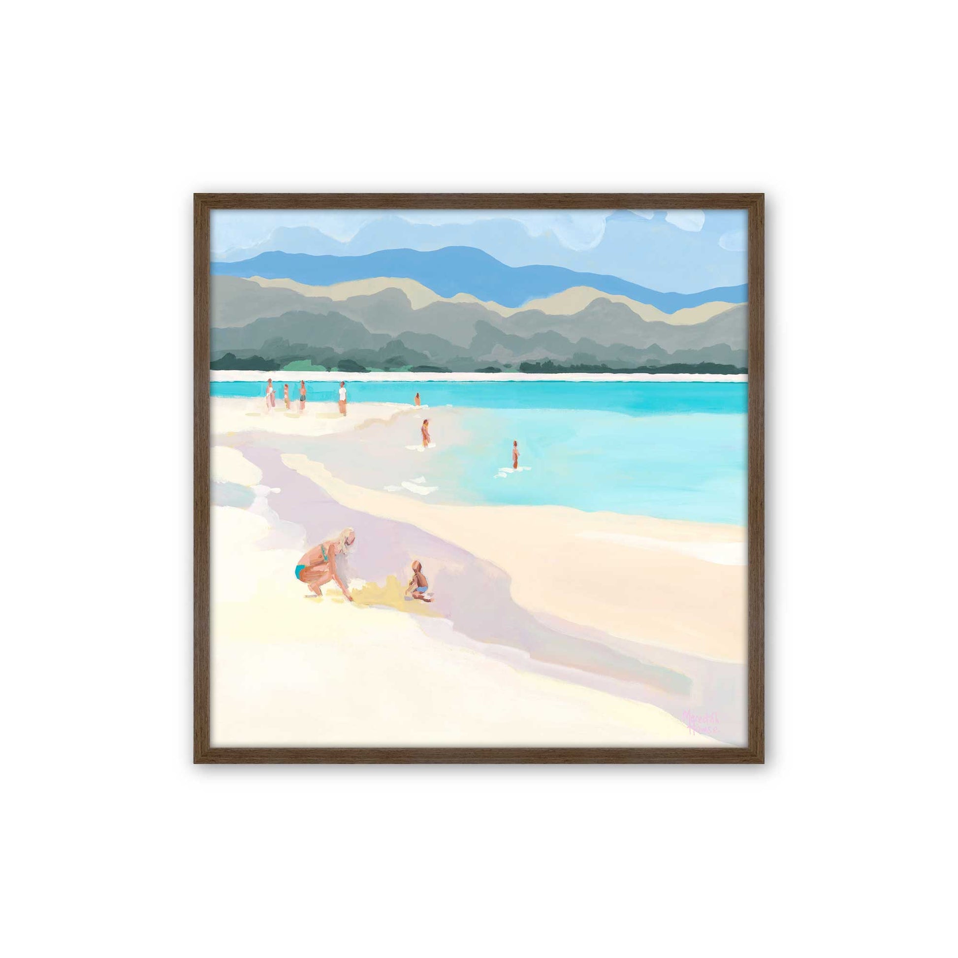 [Color:Walnut], Picture of art in a Walnut frame