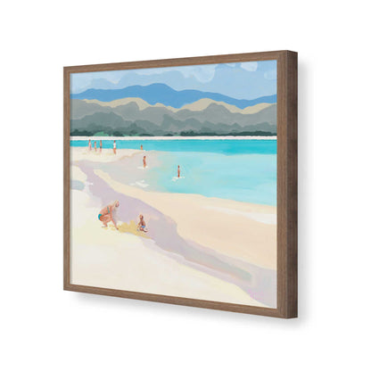 [Color:Walnut], Picture of art in a Walnut frame of the corner
