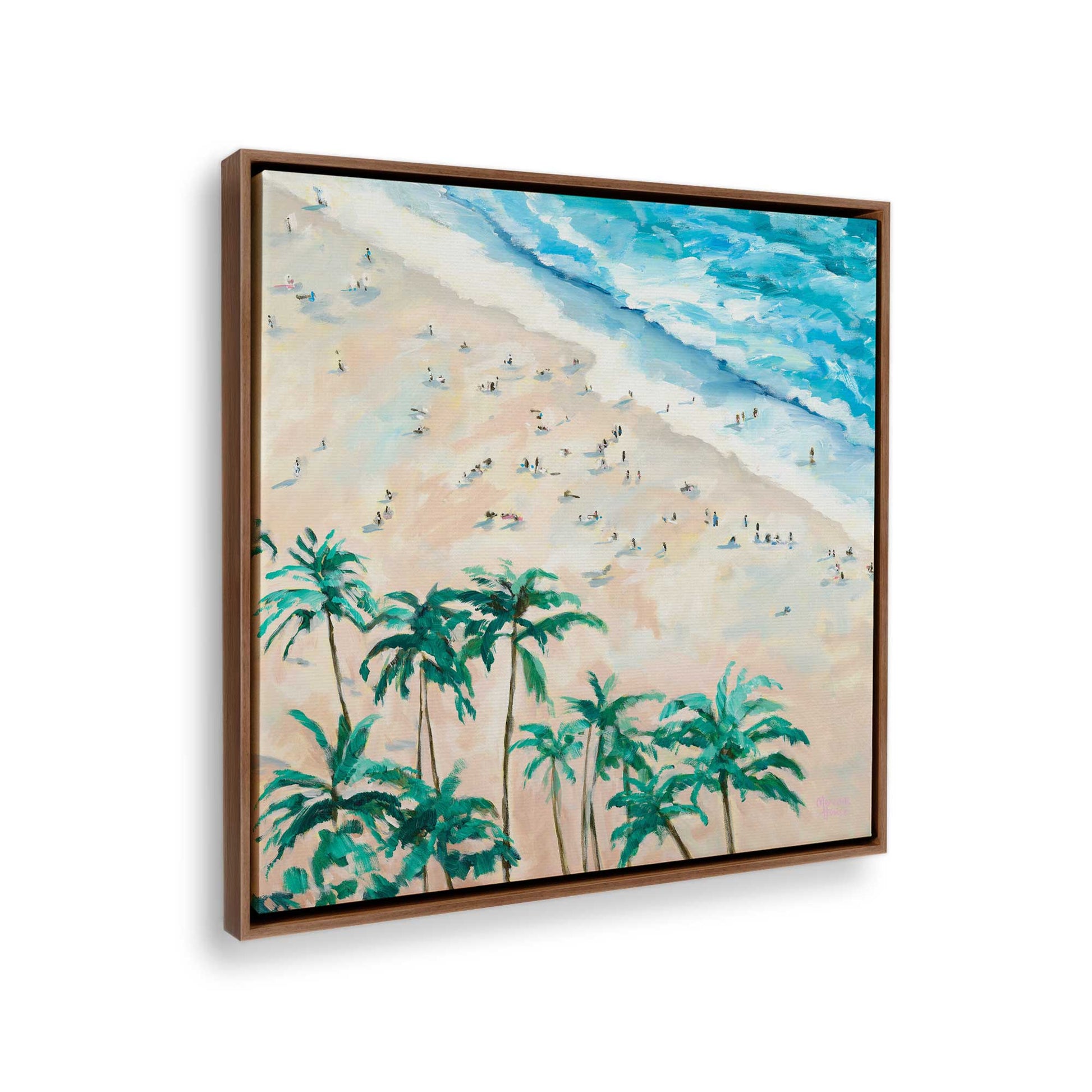 [Color:Walnut], Picture of the corner of the art