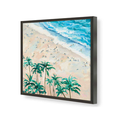 [Color:Satin Black], Picture of art in a Satin Black frame of the corner