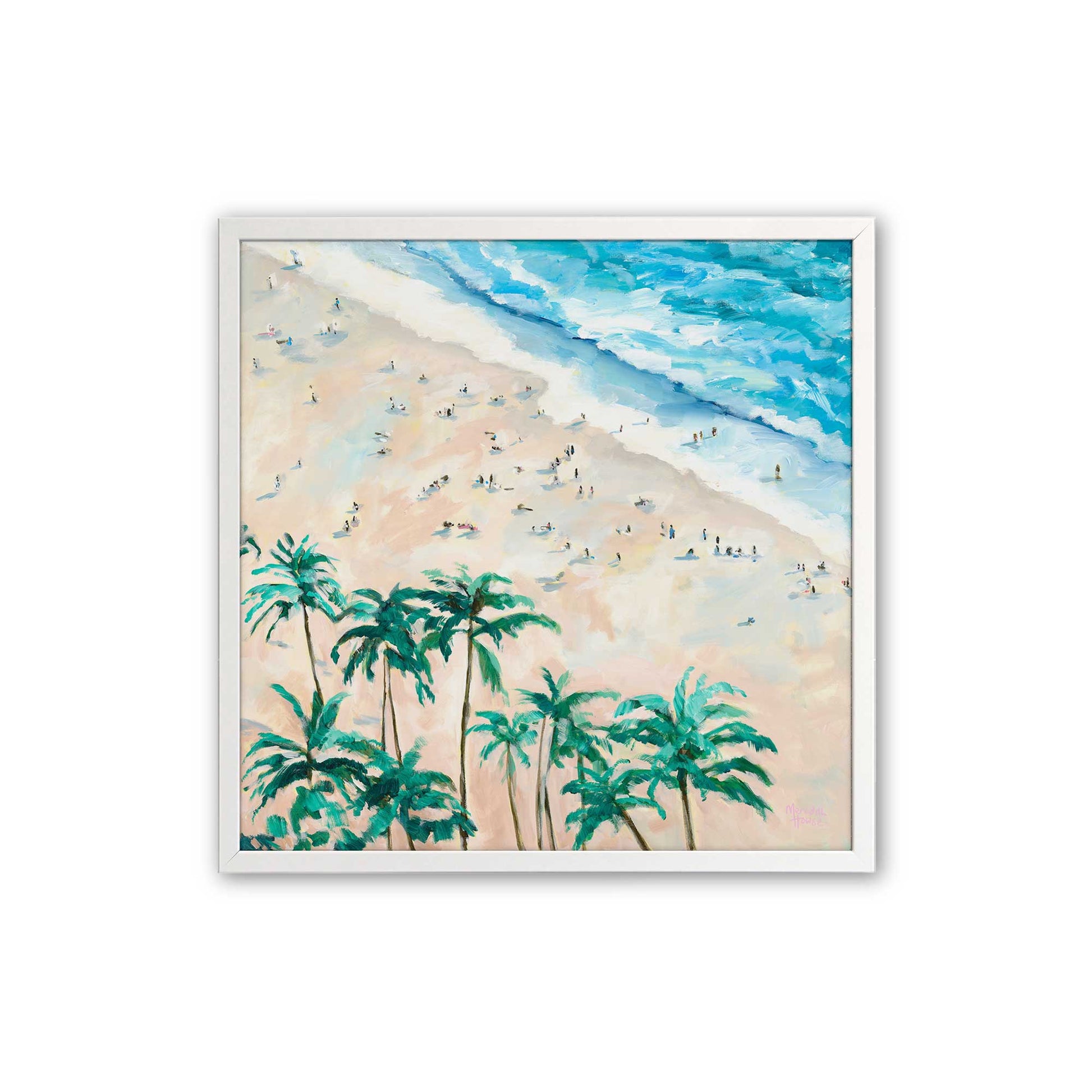 [Color:Opaque White], Picture of art in a Opaque White frame