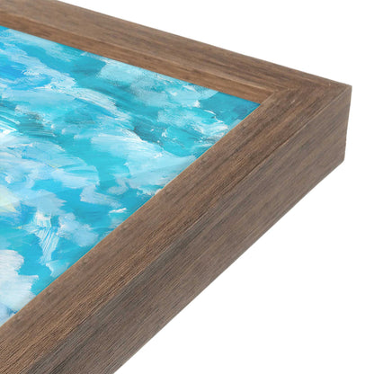 [Color:Walnut], Picture of art in a Walnut frame at an angle
