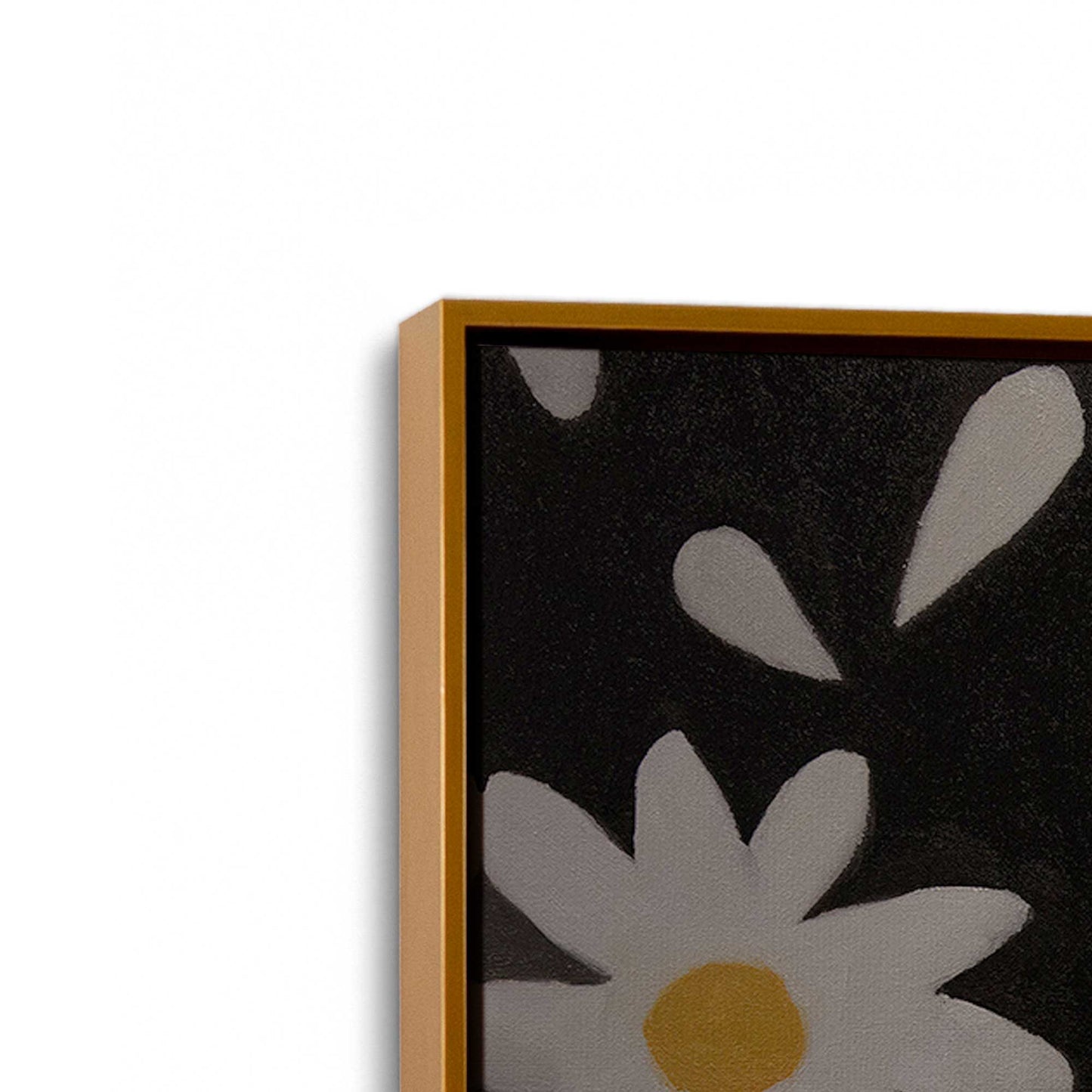[Color:Polished Gold], Picture of art in a Polished Gold frame at an angle