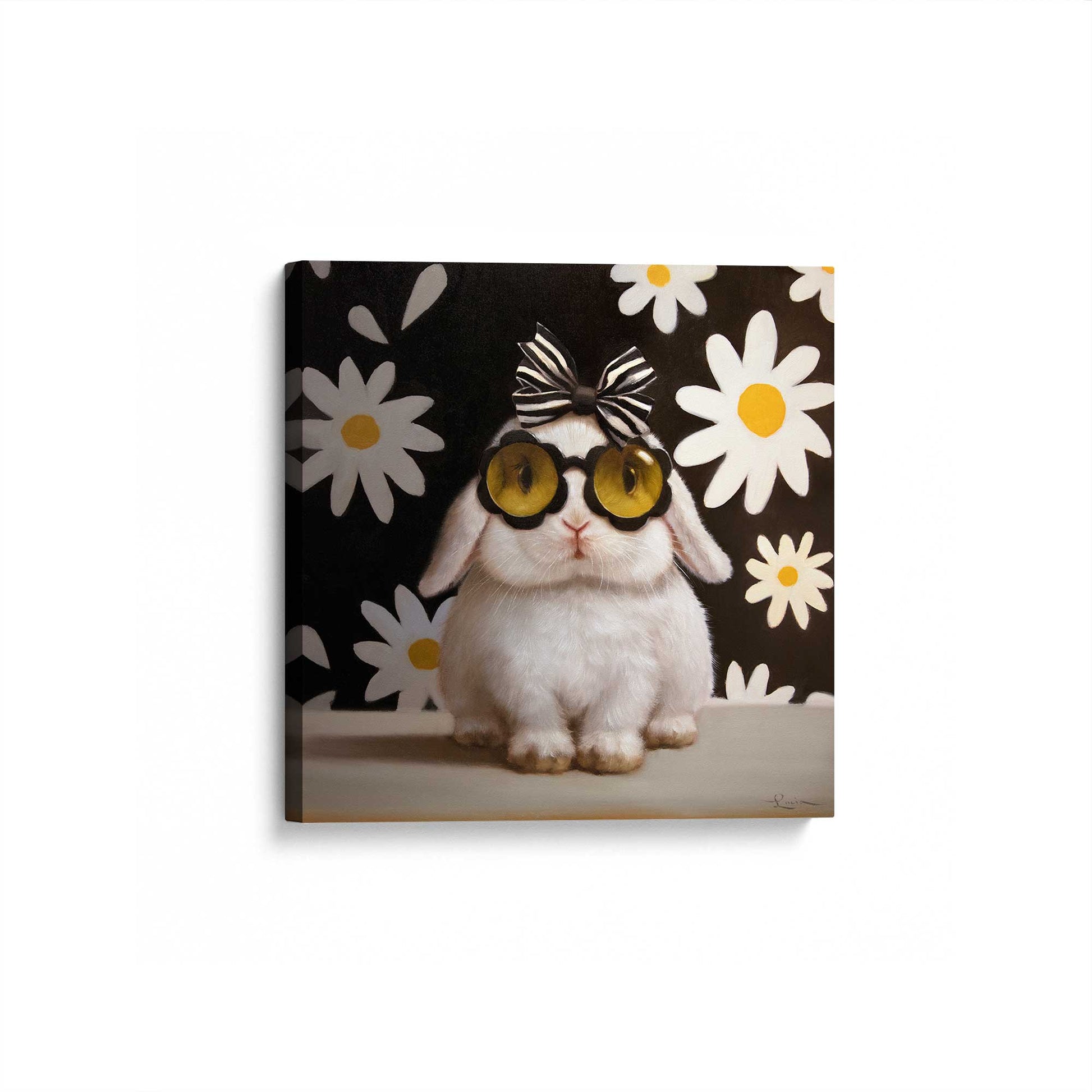 [Color:Stretched Canvas], Picture of art at an angle