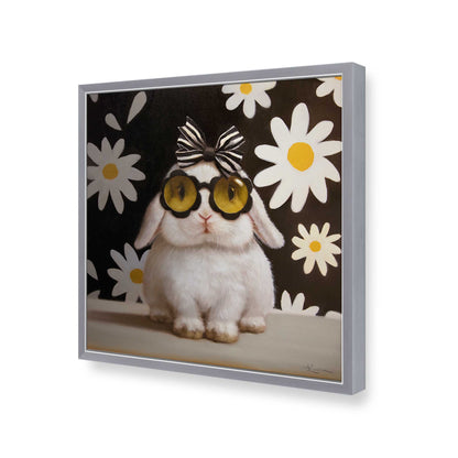 [Color:Polished Chrome], Picture of art in a Polished Chrome frame of the corner