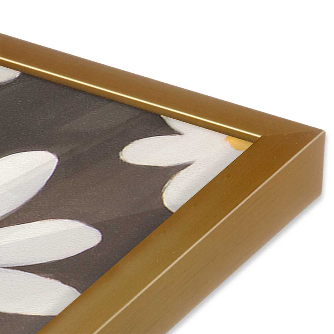 [Color:Polished Gold], Picture of art in a Polished Gold frame at an angle