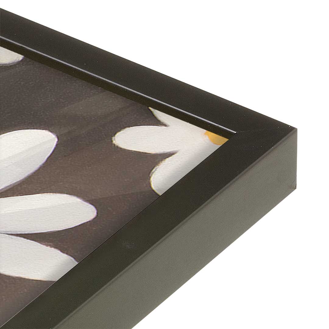 [Color:Satin Black], Picture of art in a Satin Black frame at an angle