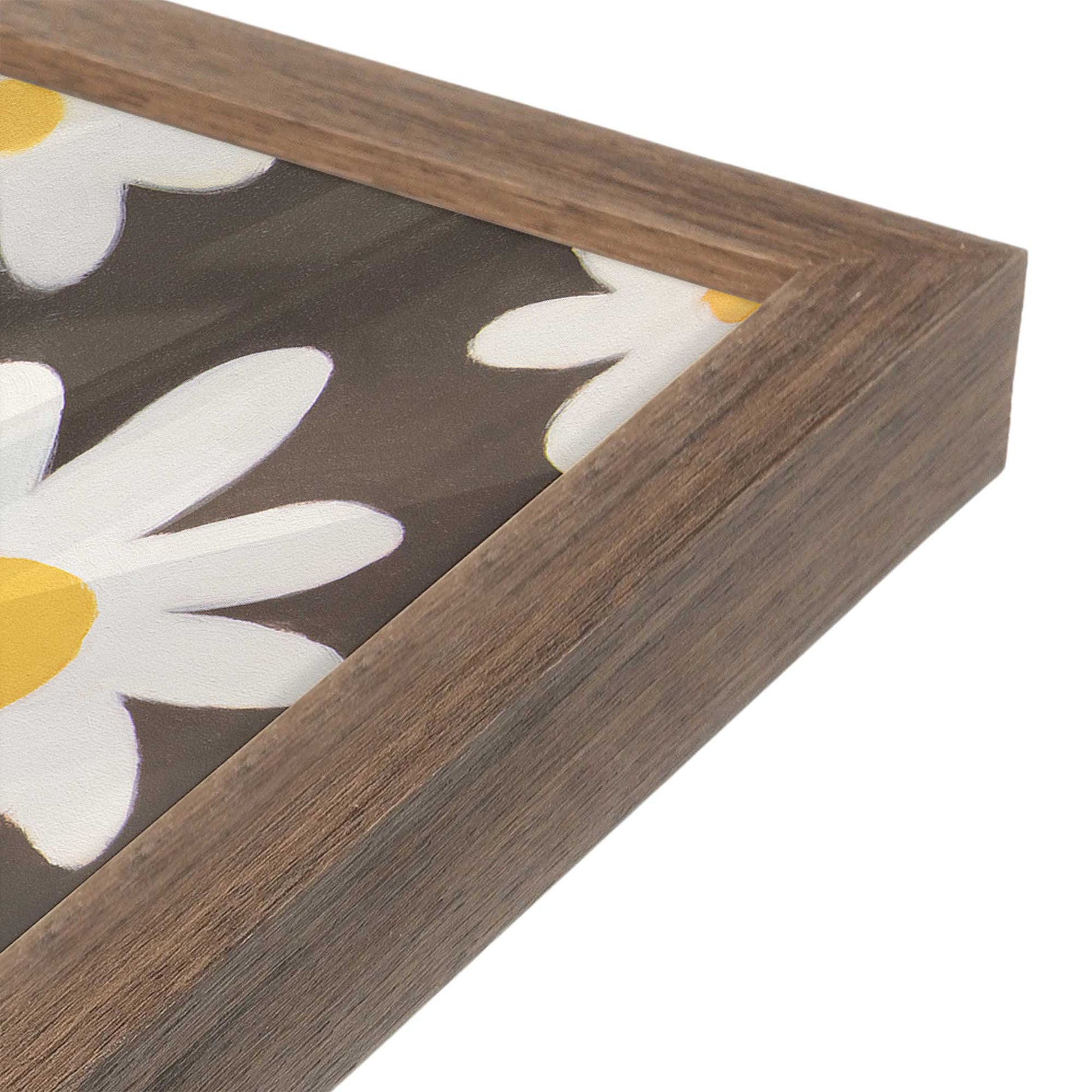 [Color:Walnut], Picture of art in a Walnut frame at an angle