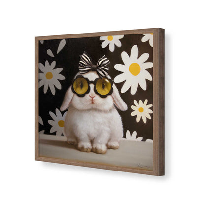 [Color:Walnut], Picture of art in a Walnut frame of the corner