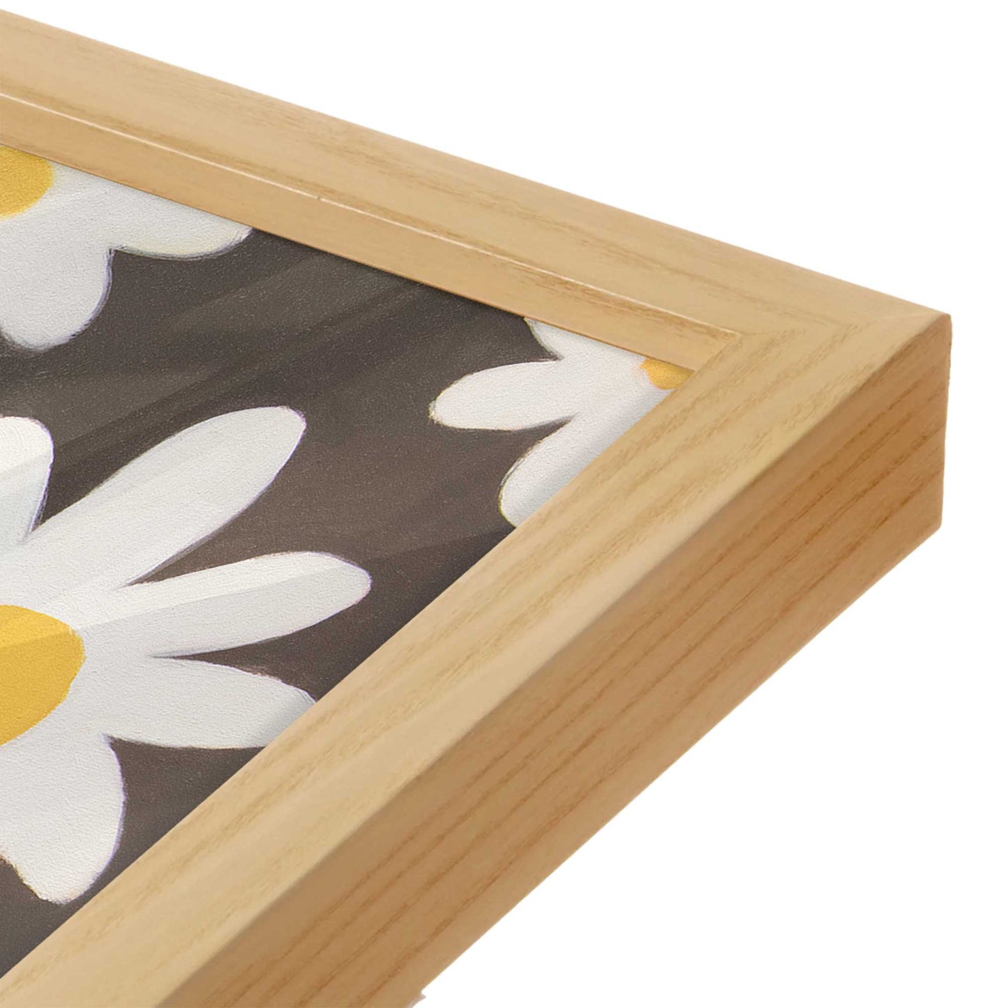 [Color:American Maple], Picture of art in a American Maple frame at an angle