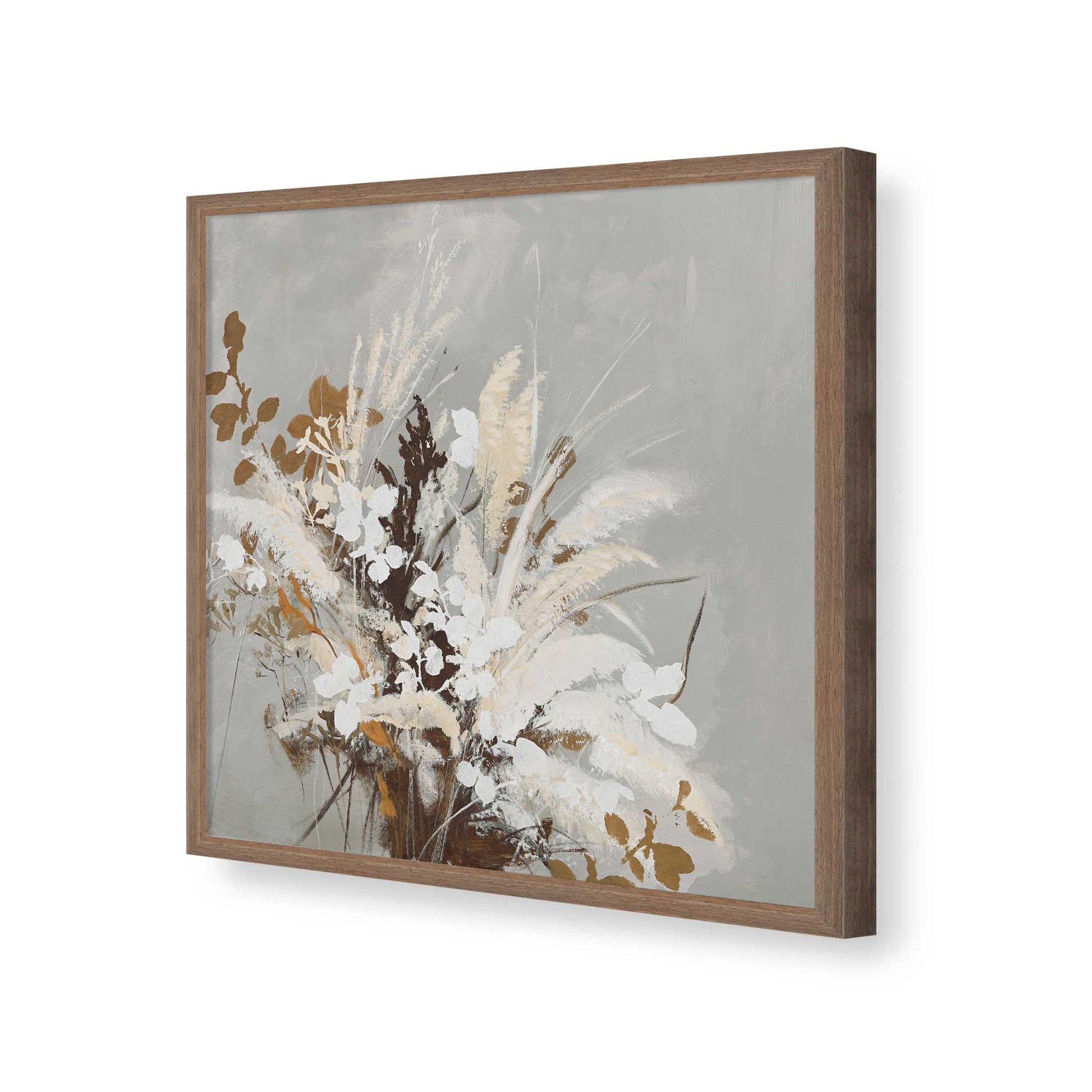 [Color:Walnut], Picture of art in a Walnut frame of the corner