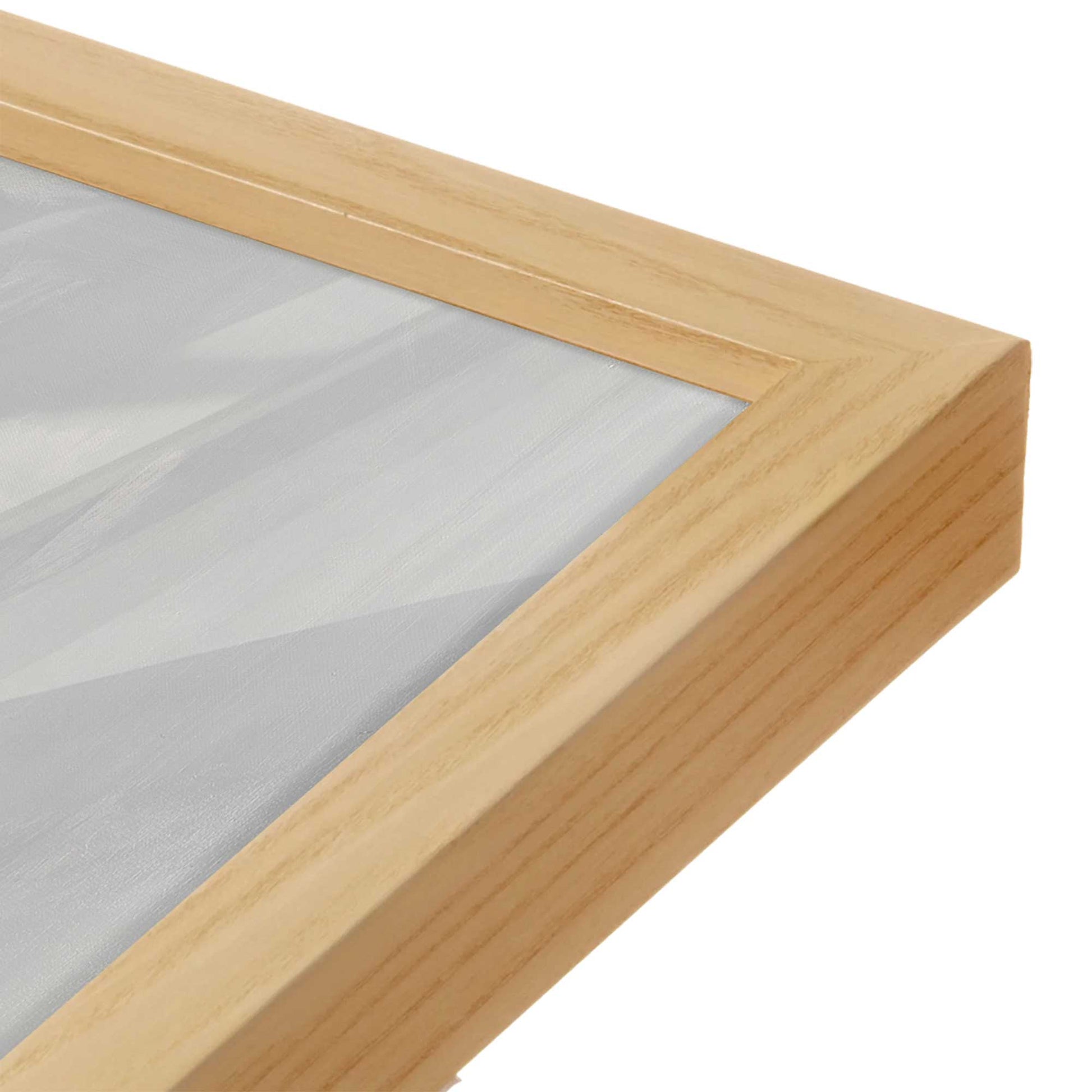 [Color:American Maple], Picture of art in a American Maple frame at an angle