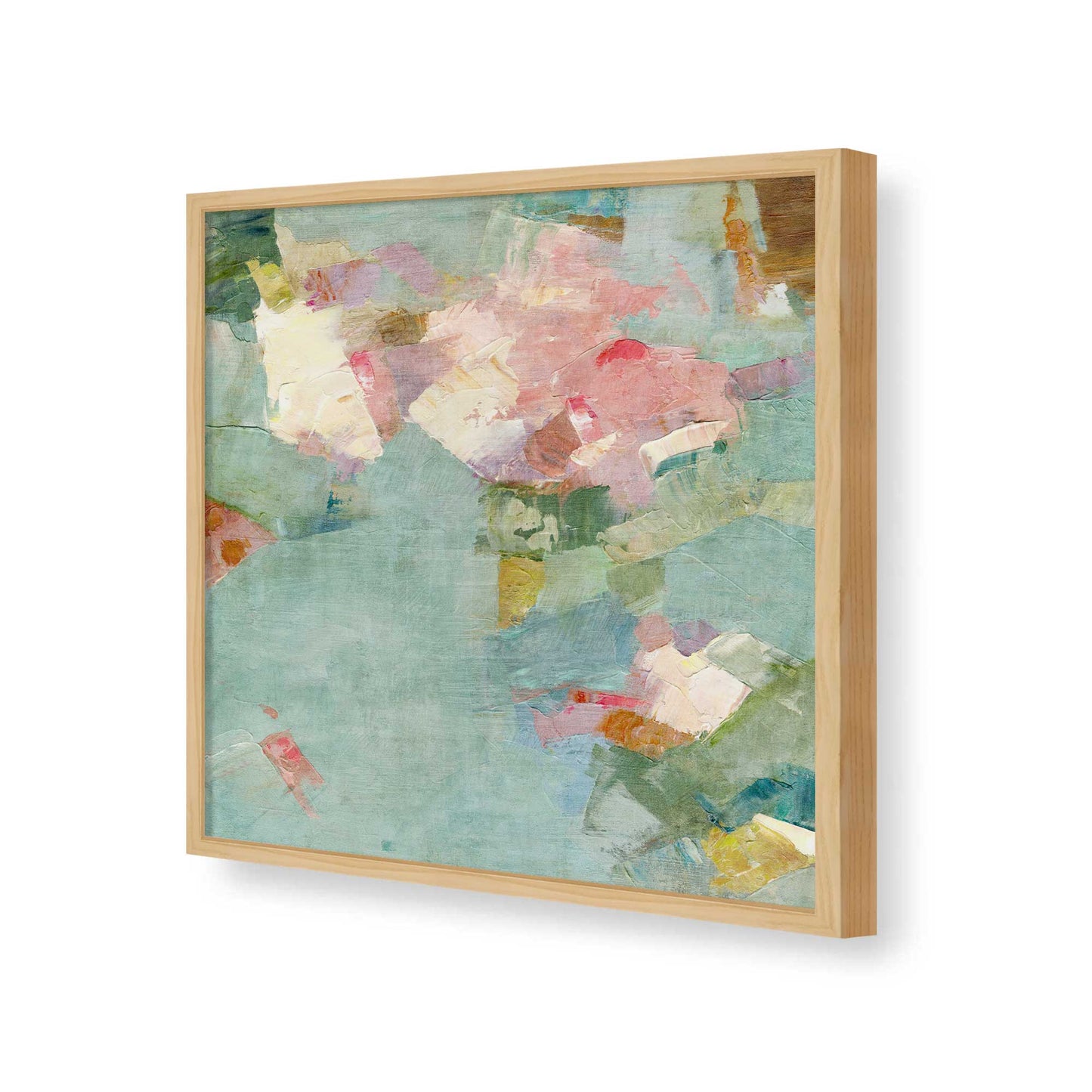 [Color:American Maple], Picture of art in a American Maple frame of the corner
