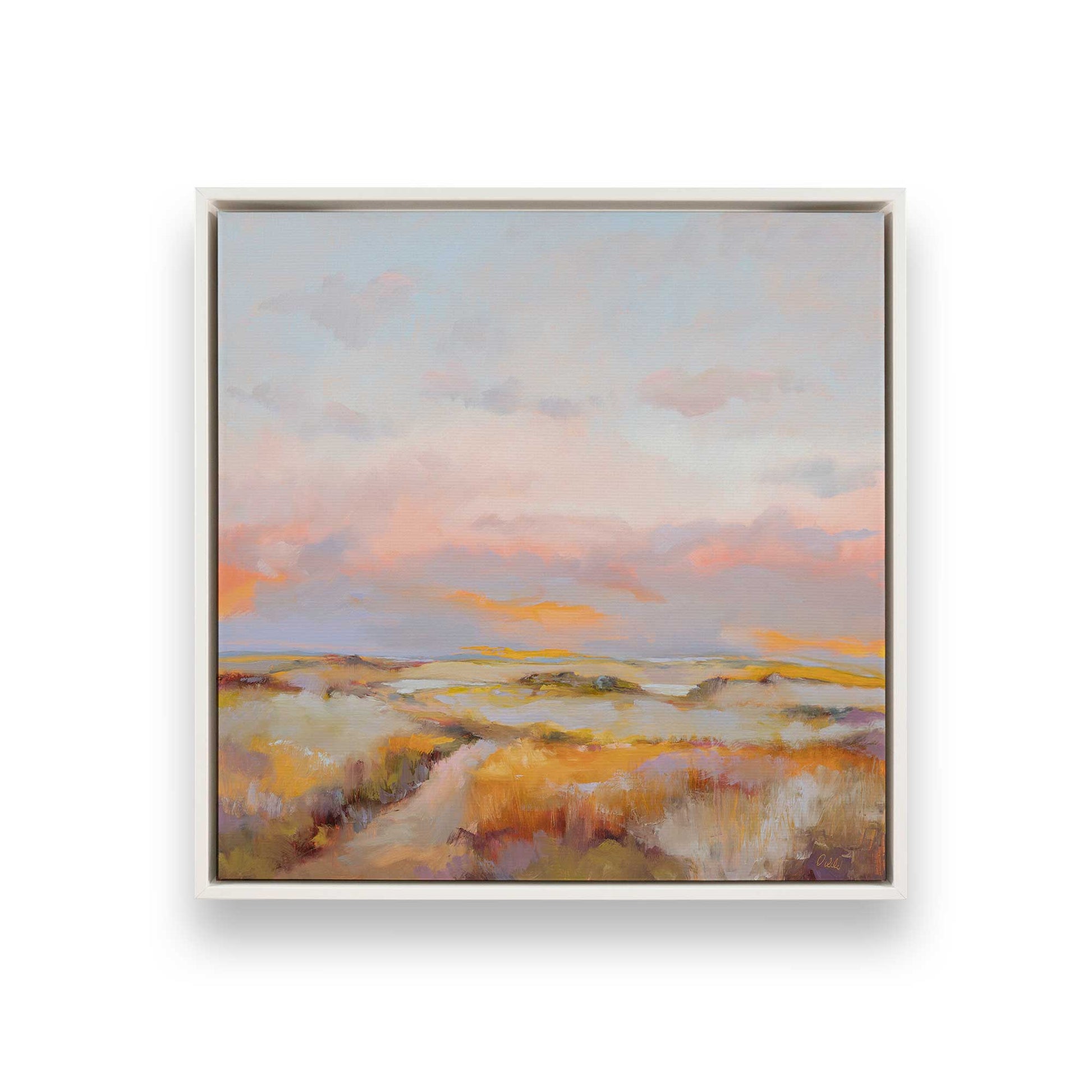 [Color:Opaque White], Picture of art in a White frame