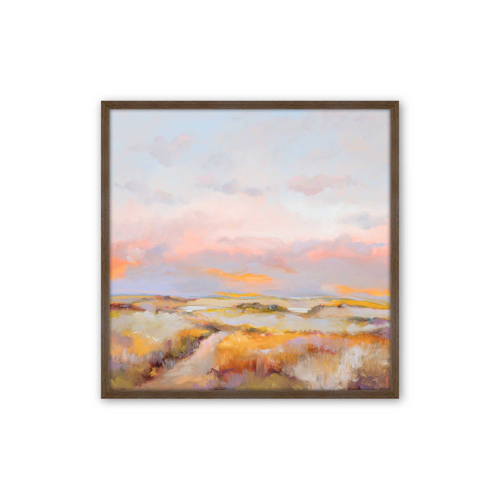 [Color:Walnut], Picture of art in a Walnut frame