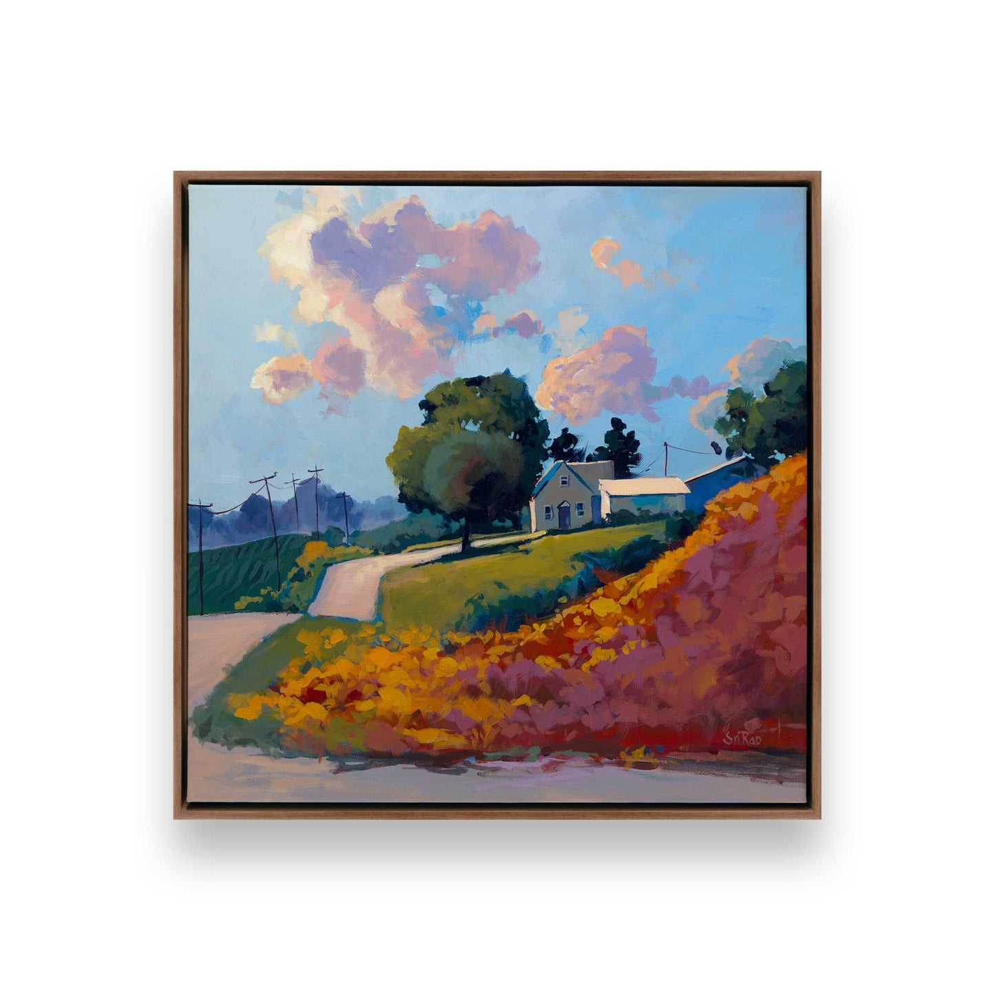 [Color:Walnut], Picture of art in a Walnut frame