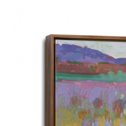 [Color:Walnut], Picture of art in a Walnut frame at an angle