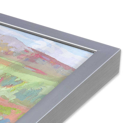 [Color:Polished Chrome], Picture of art in a Polished Chrome frame at an angle