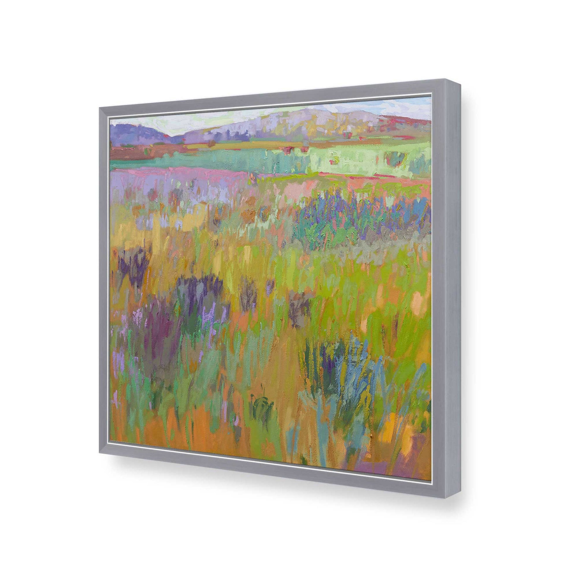 [Color:Polished Chrome], Picture of art in a Polished Chrome frame of the corner