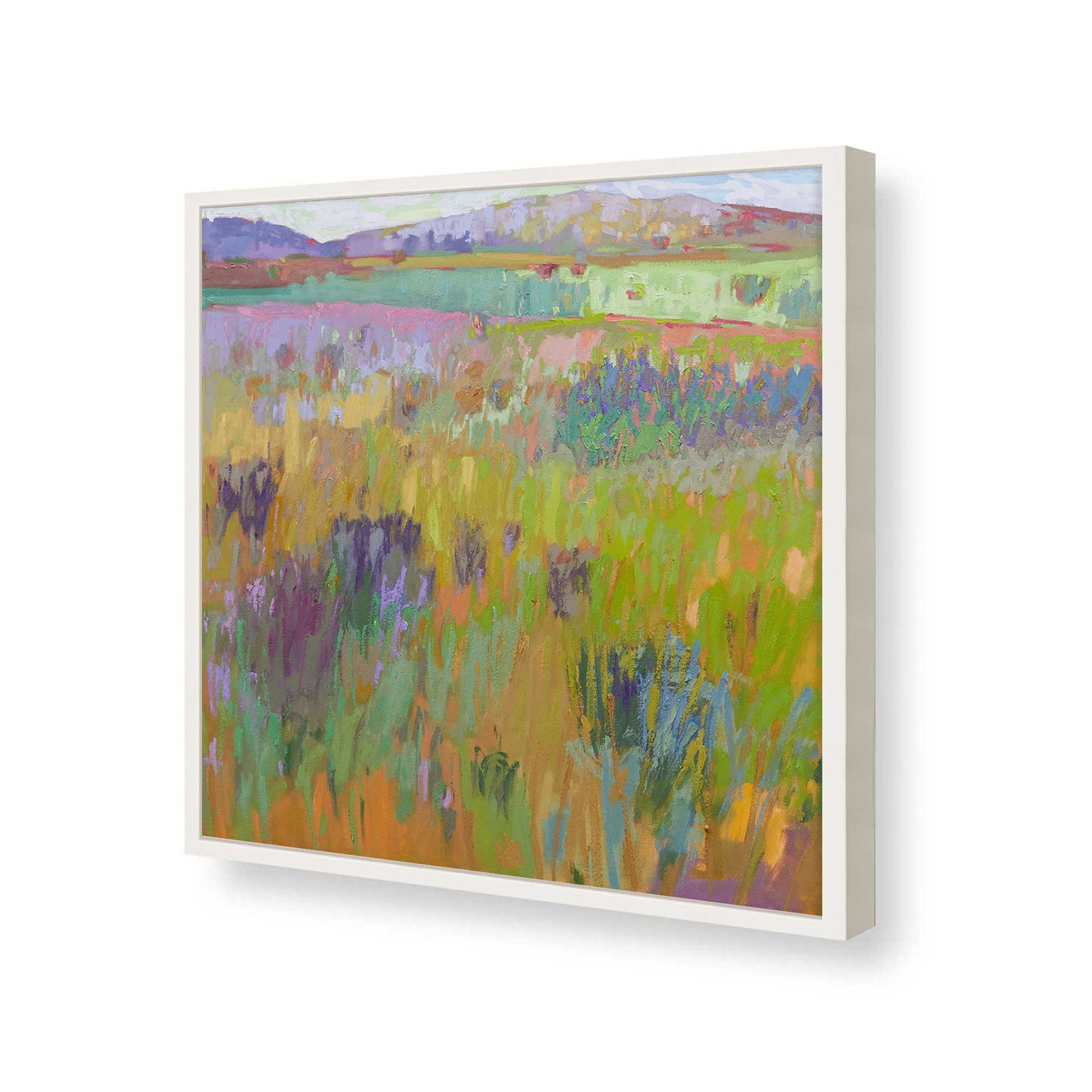 [Color:Opaque White], Picture of art in a Opaque White frame of the corner