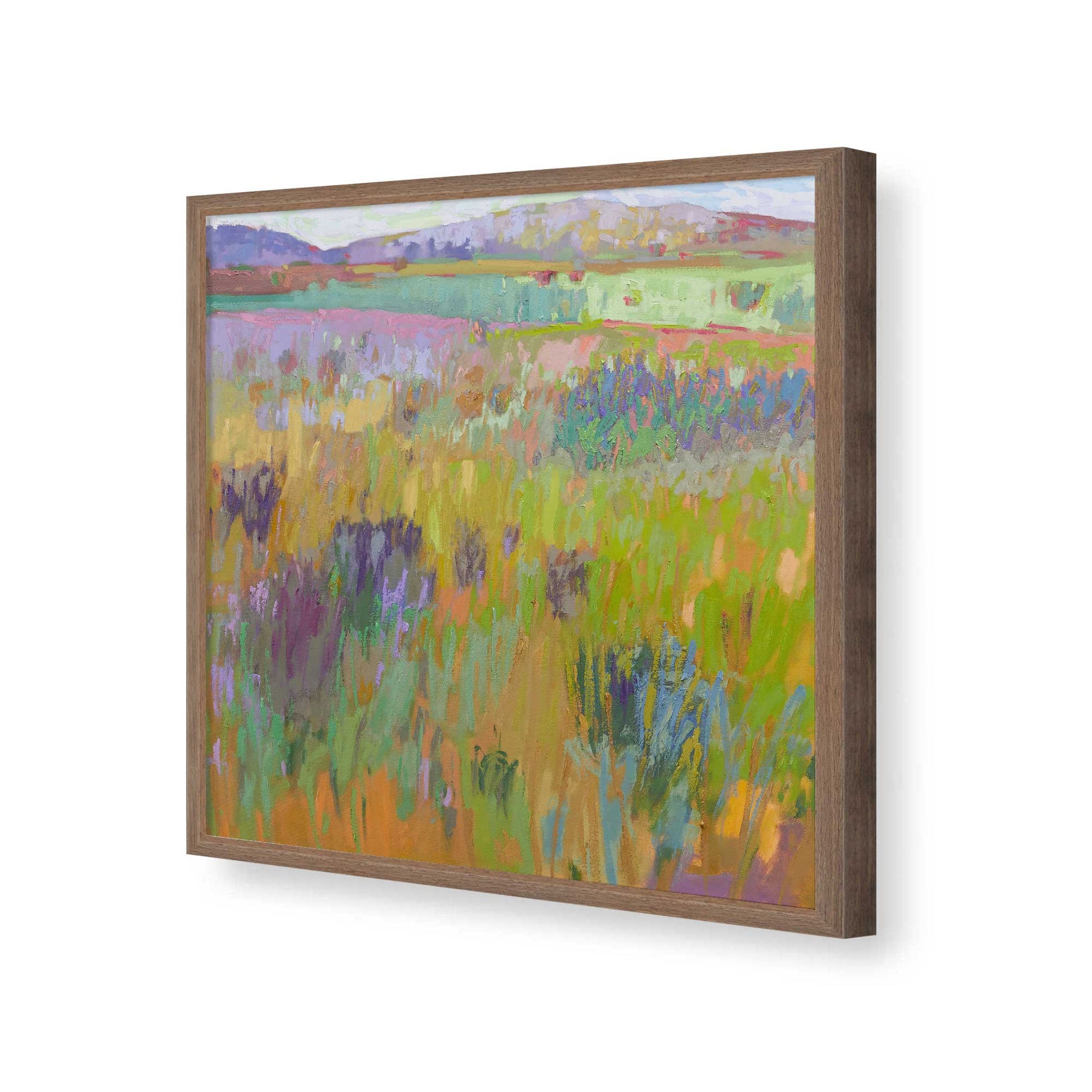 [Color:Walnut], Picture of art in a Walnut frame of the corner