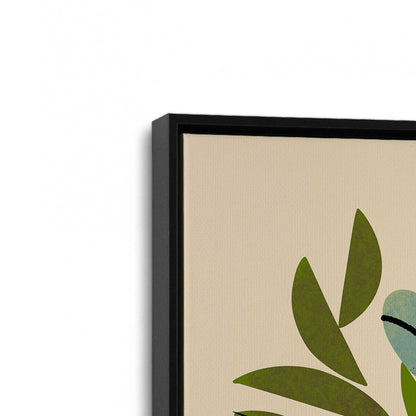 [Color:Satin Black], Picture of art in a Satin Black frame at an angle