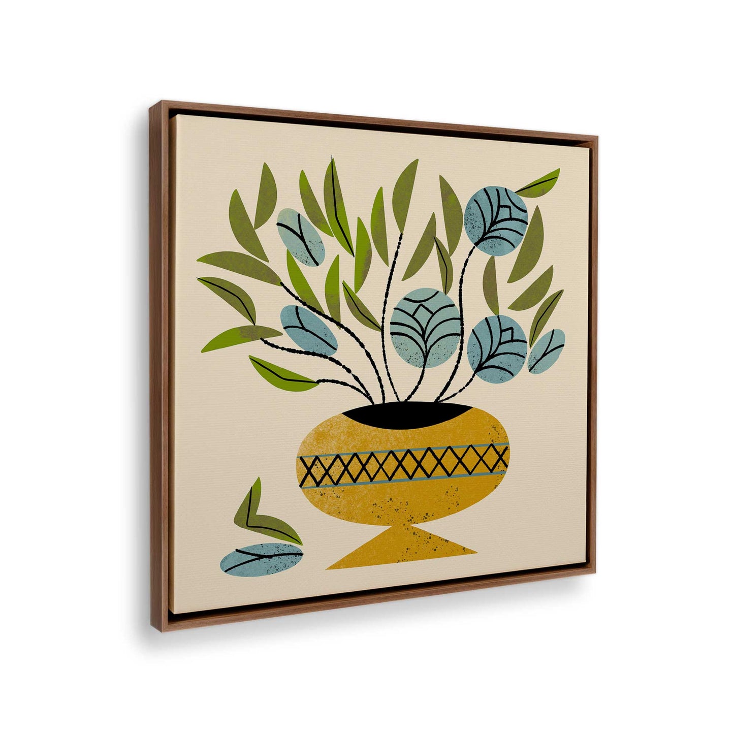 [Color:Walnut], Picture of the corner of the art