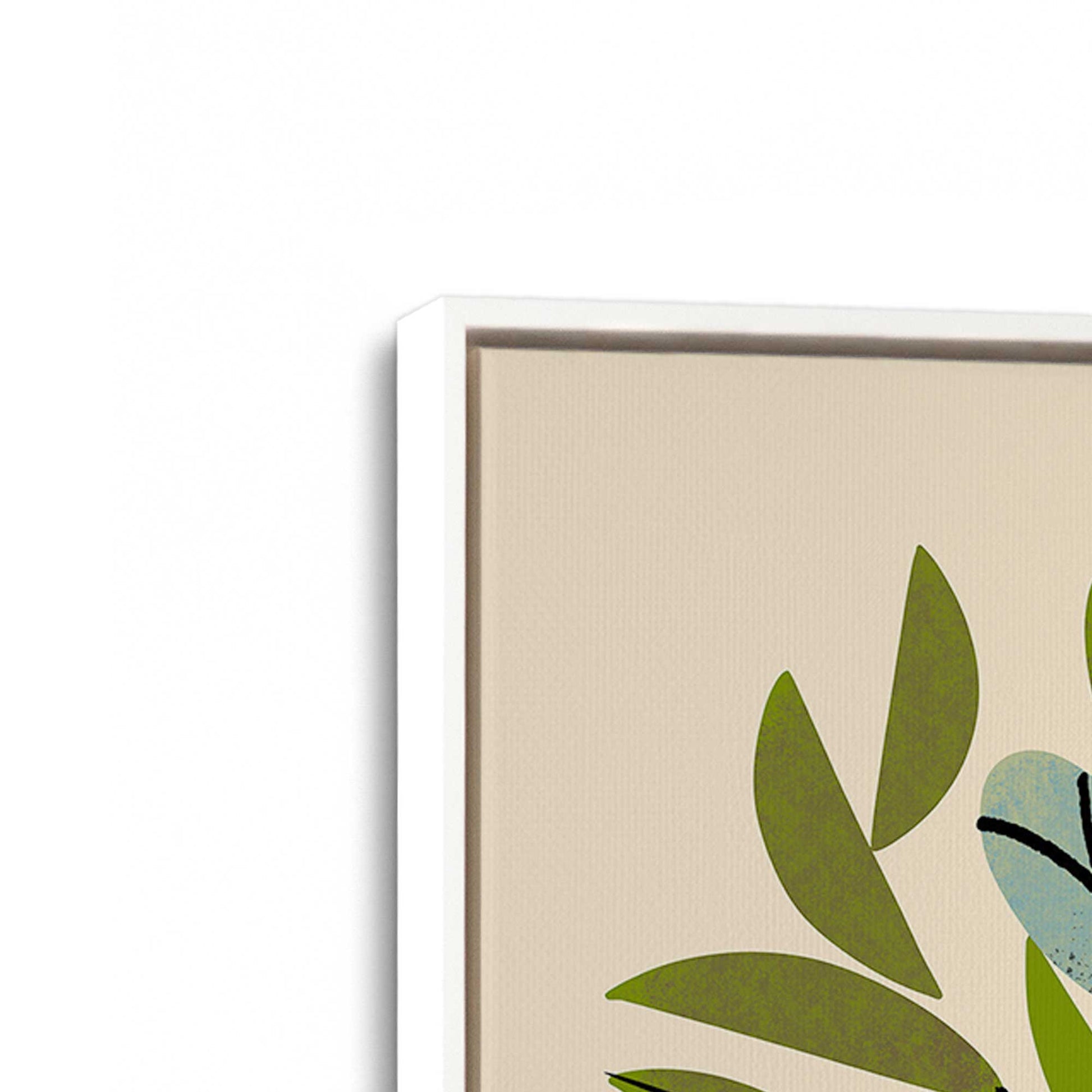 [Color:Opaque White], Picture of art in a White frame at an angle