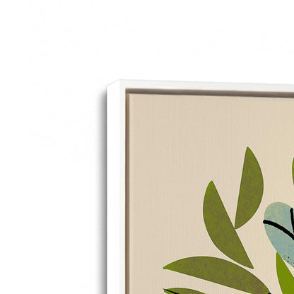 [Color:Opaque White], Picture of art in a White frame at an angle