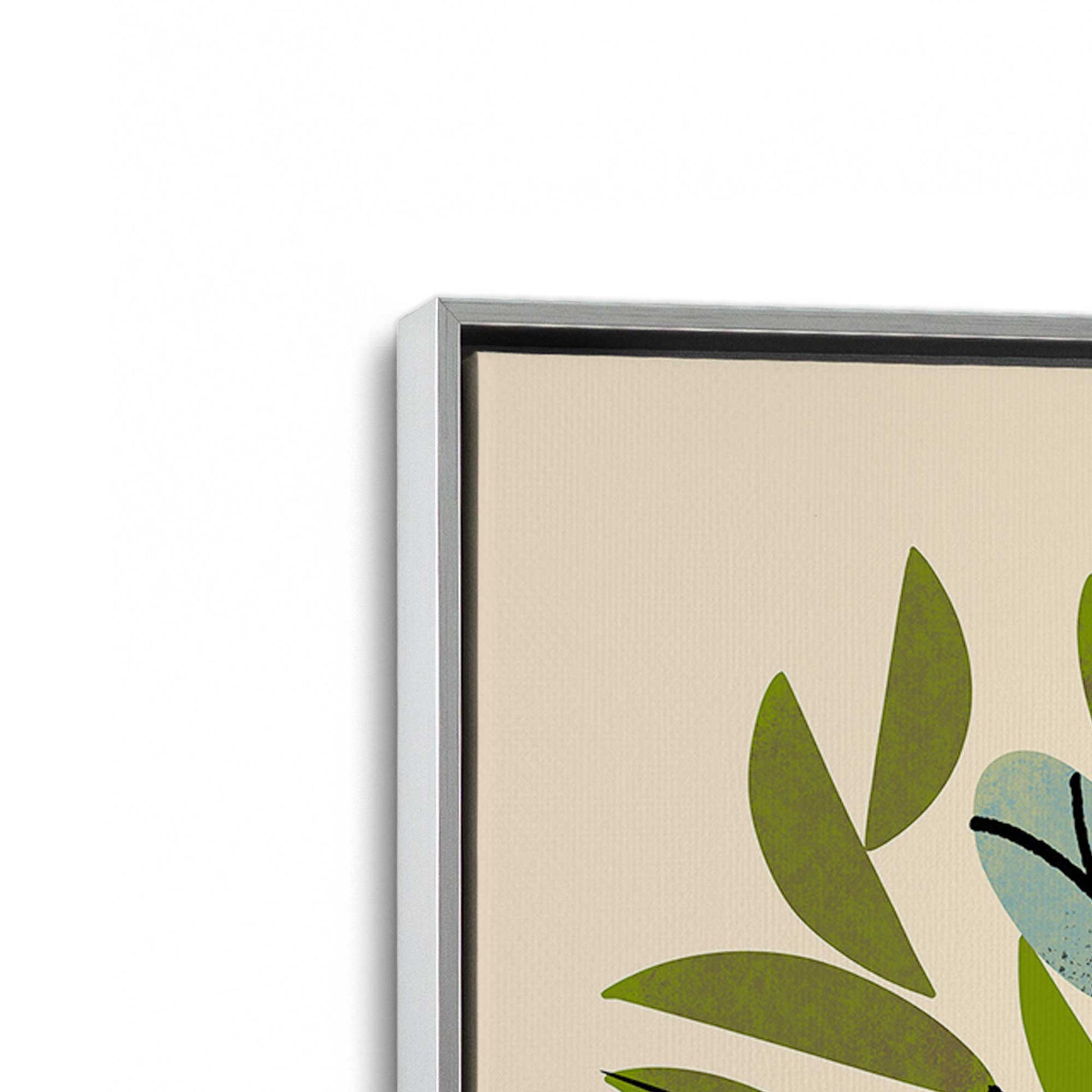 [Color:Polished Chrome], Picture of art in a Polished Chrome frame at an angle