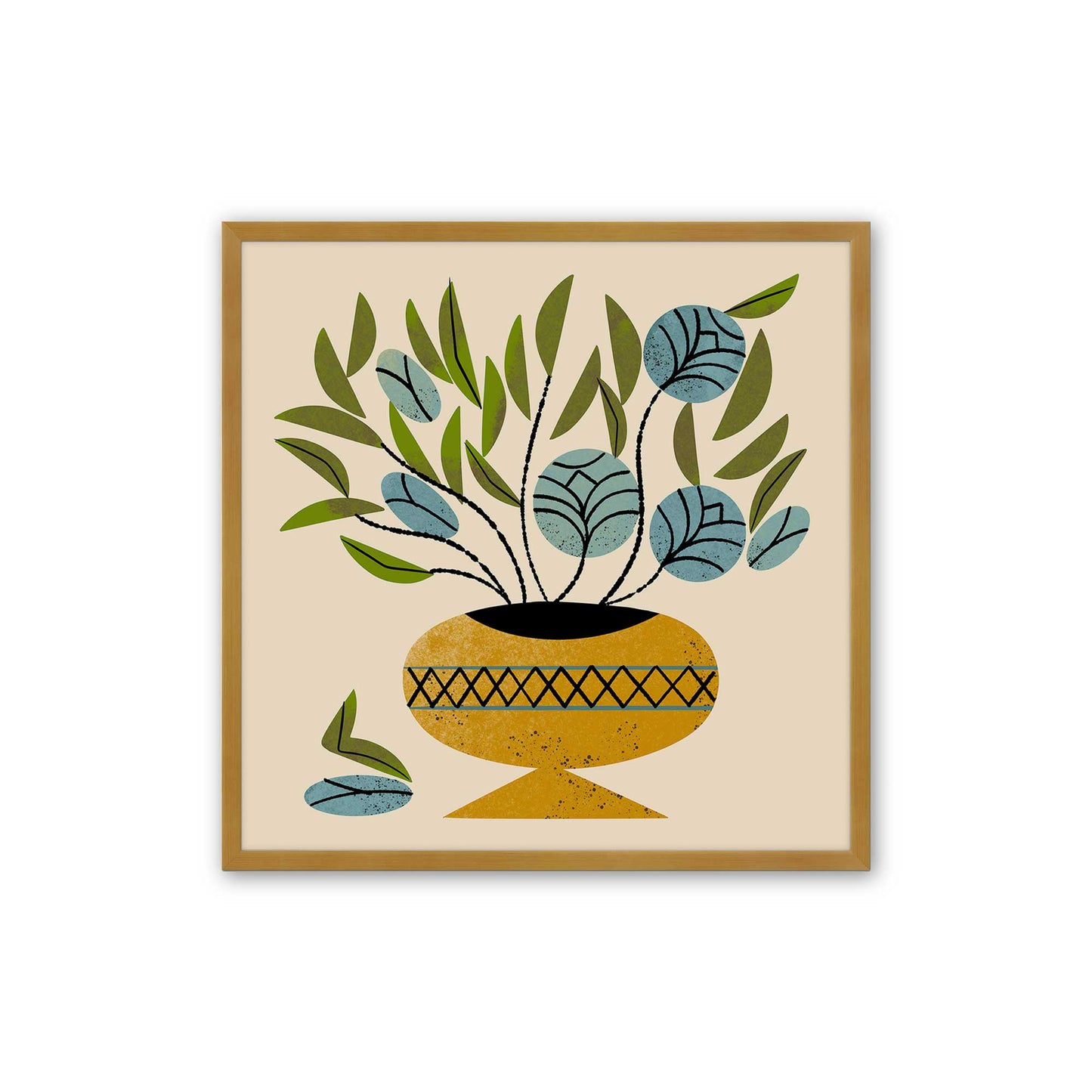 [Color:Polished Gold], Picture of art in a Polished Gold frame