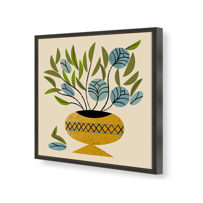 [Color:Satin Black], Picture of art in a Satin Black frame of the corner