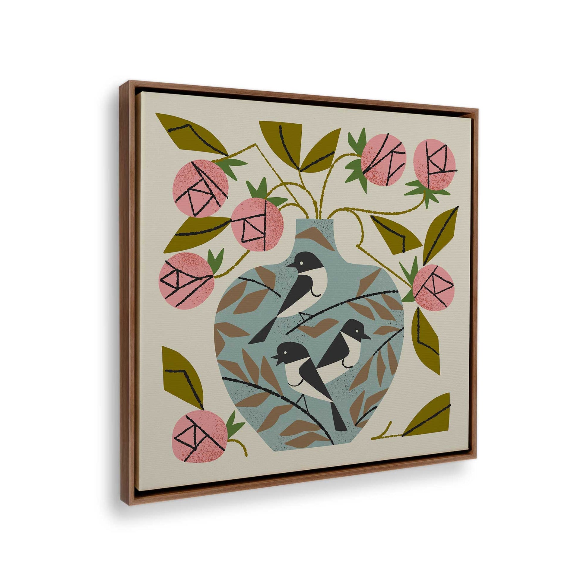 [Color:Walnut], Picture of the corner of the art