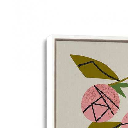 [Color:Opaque White], Picture of art in a White frame at an angle