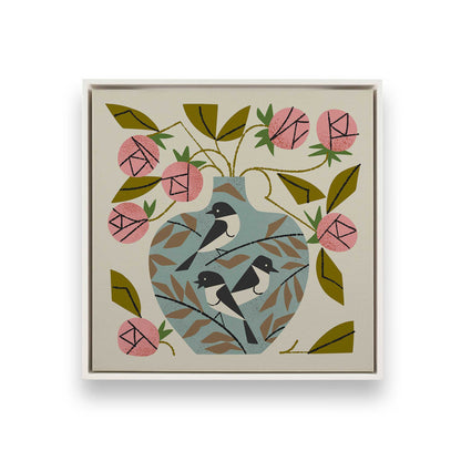 [Color:Opaque White], Picture of art in a White frame