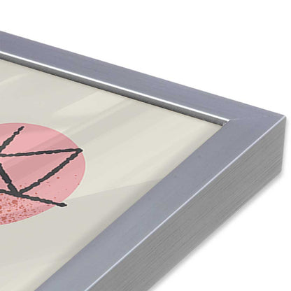 [Color:Polished Chrome], Picture of art in a Polished Chrome frame at an angle
