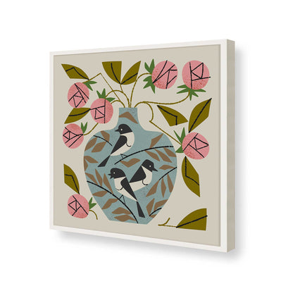 [Color:Opaque White], Picture of art in a Opaque White frame of the corner