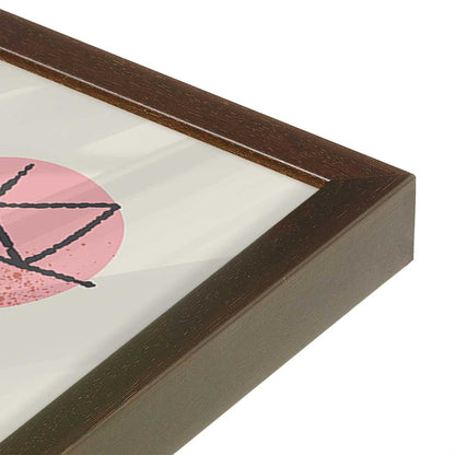 [Color:Espresso], Picture of art in a Espresso frame at an angle