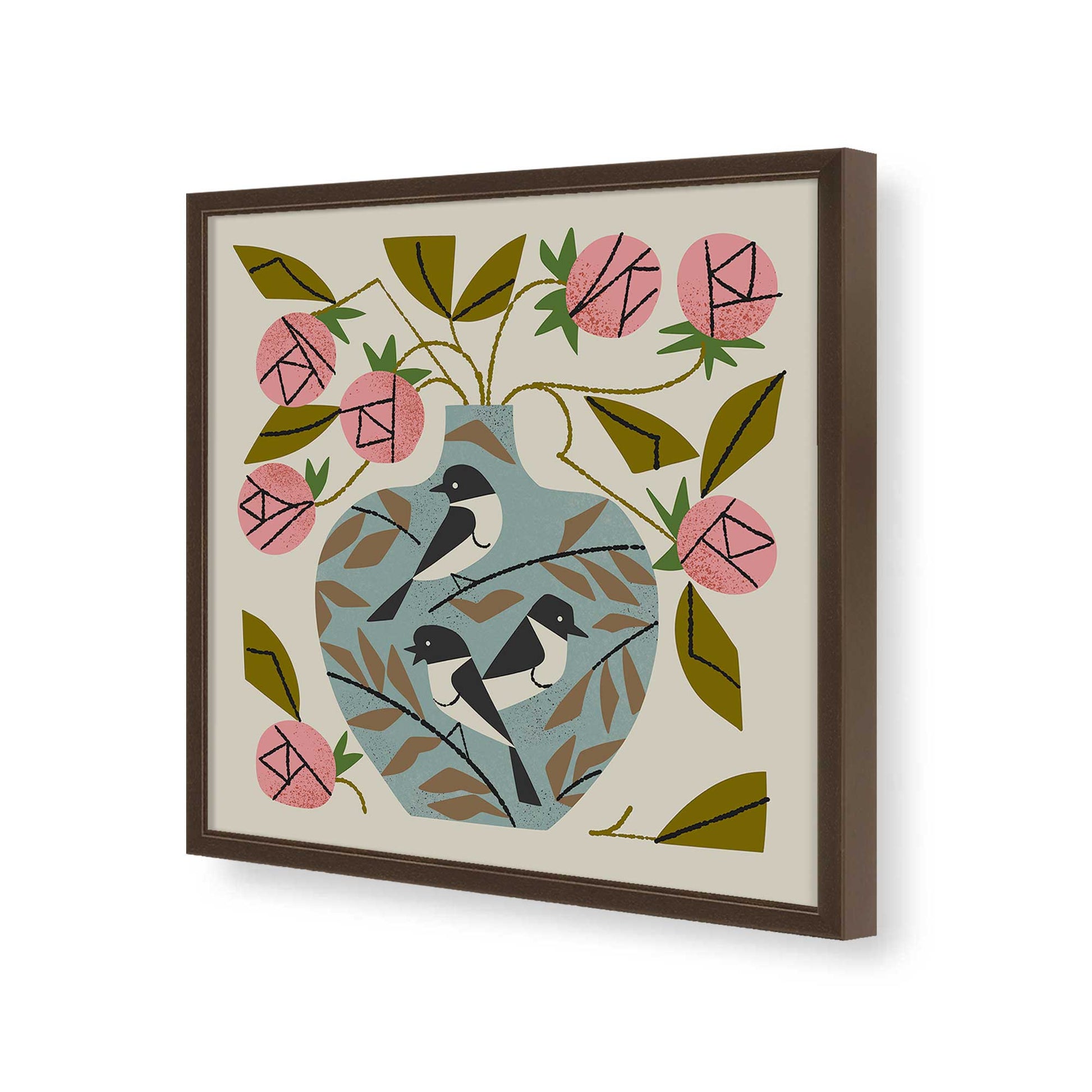 [Color:Espresso], Picture of art in a Espresso frame of the corner