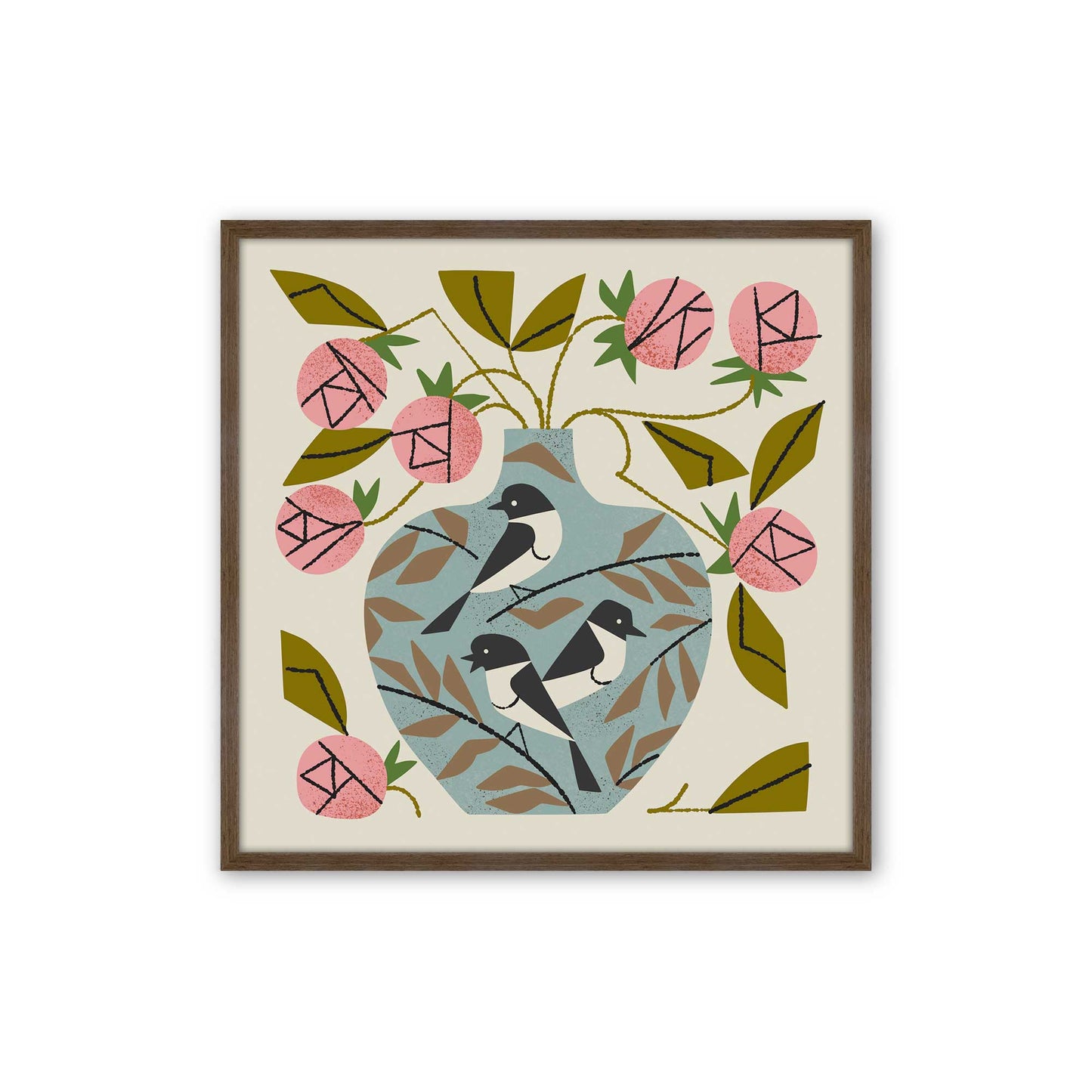 [Color:Walnut], Picture of art in a Walnut frame