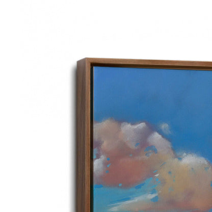 [Color:Walnut], Picture of art in a Walnut frame at an angle