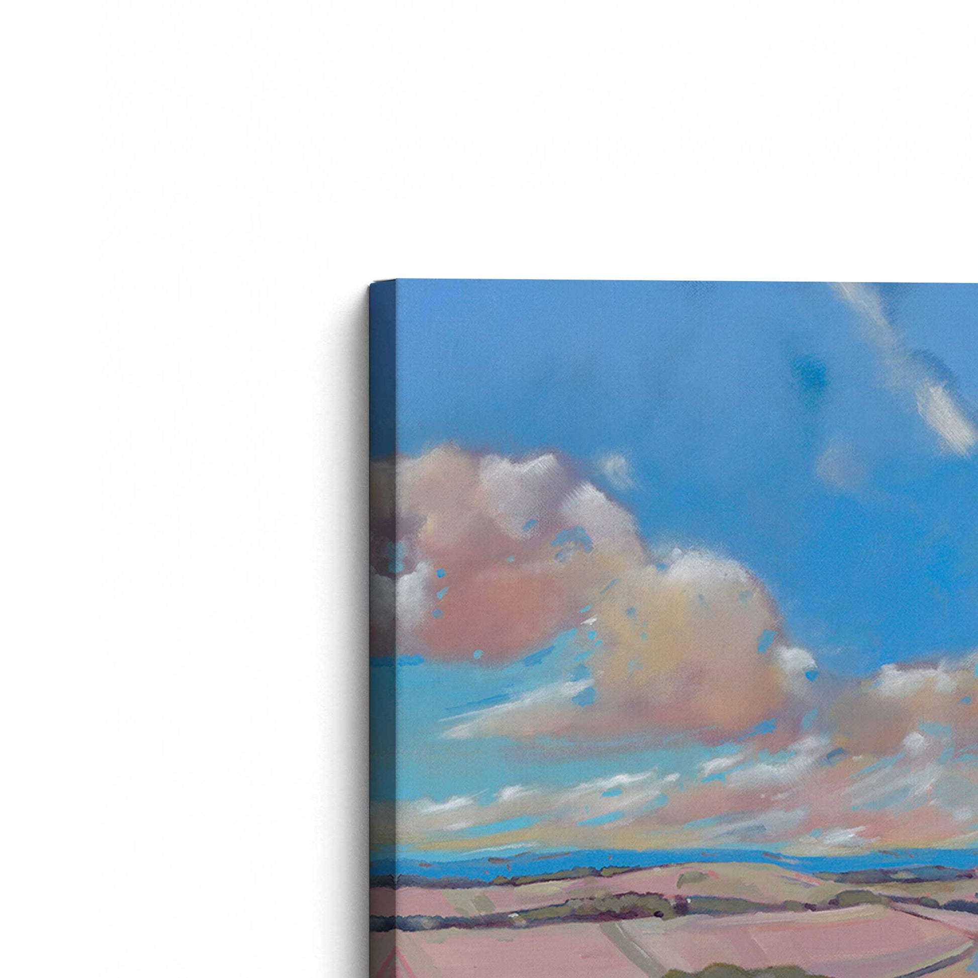 [Color:Stretched Canvas], Picture of the corner of the art