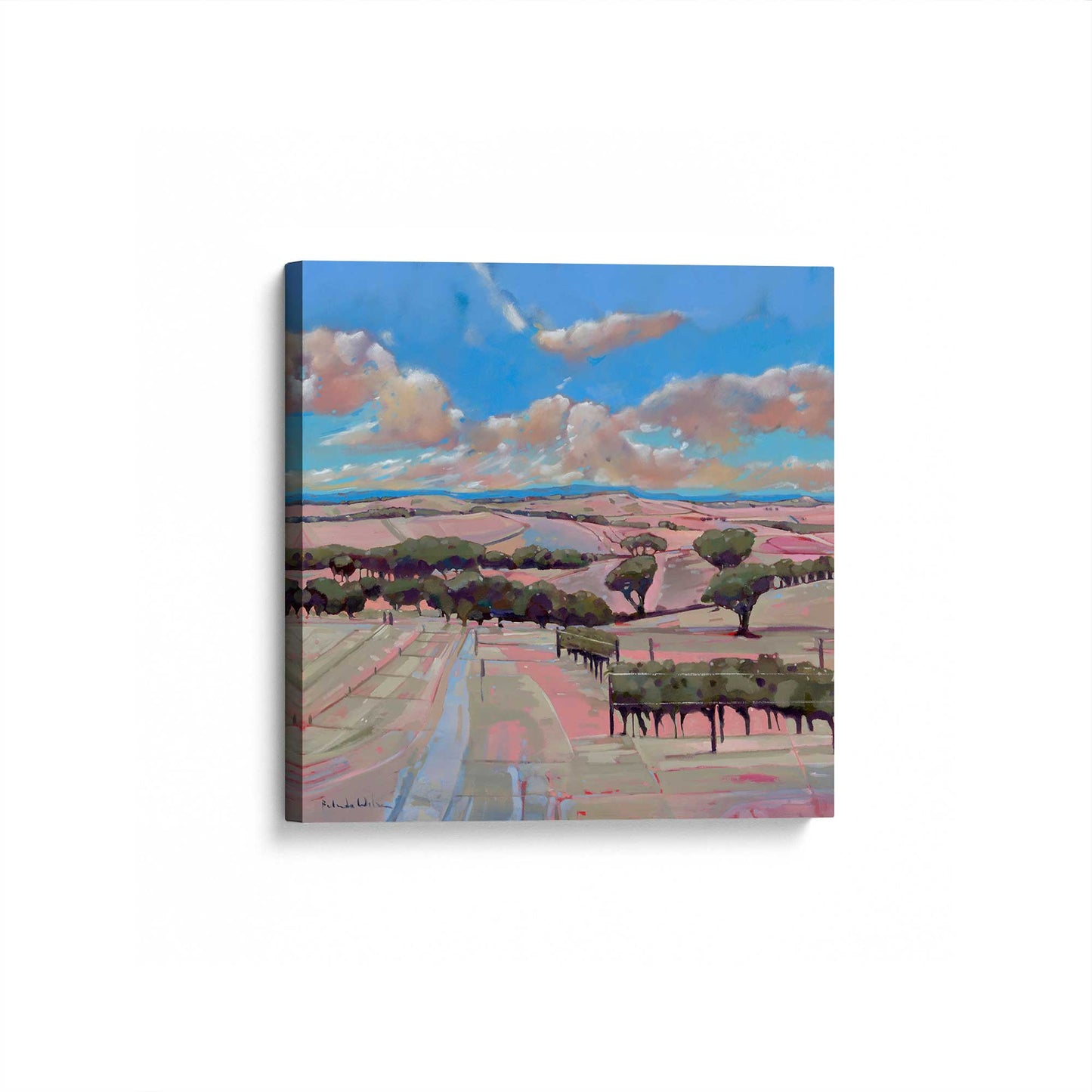 [Color:Stretched Canvas], Picture of art at an angle