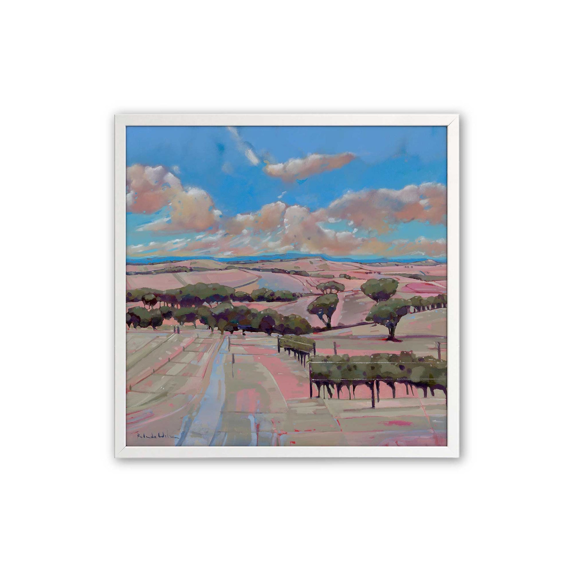 [Color:Opaque White], Picture of art in a Opaque White frame
