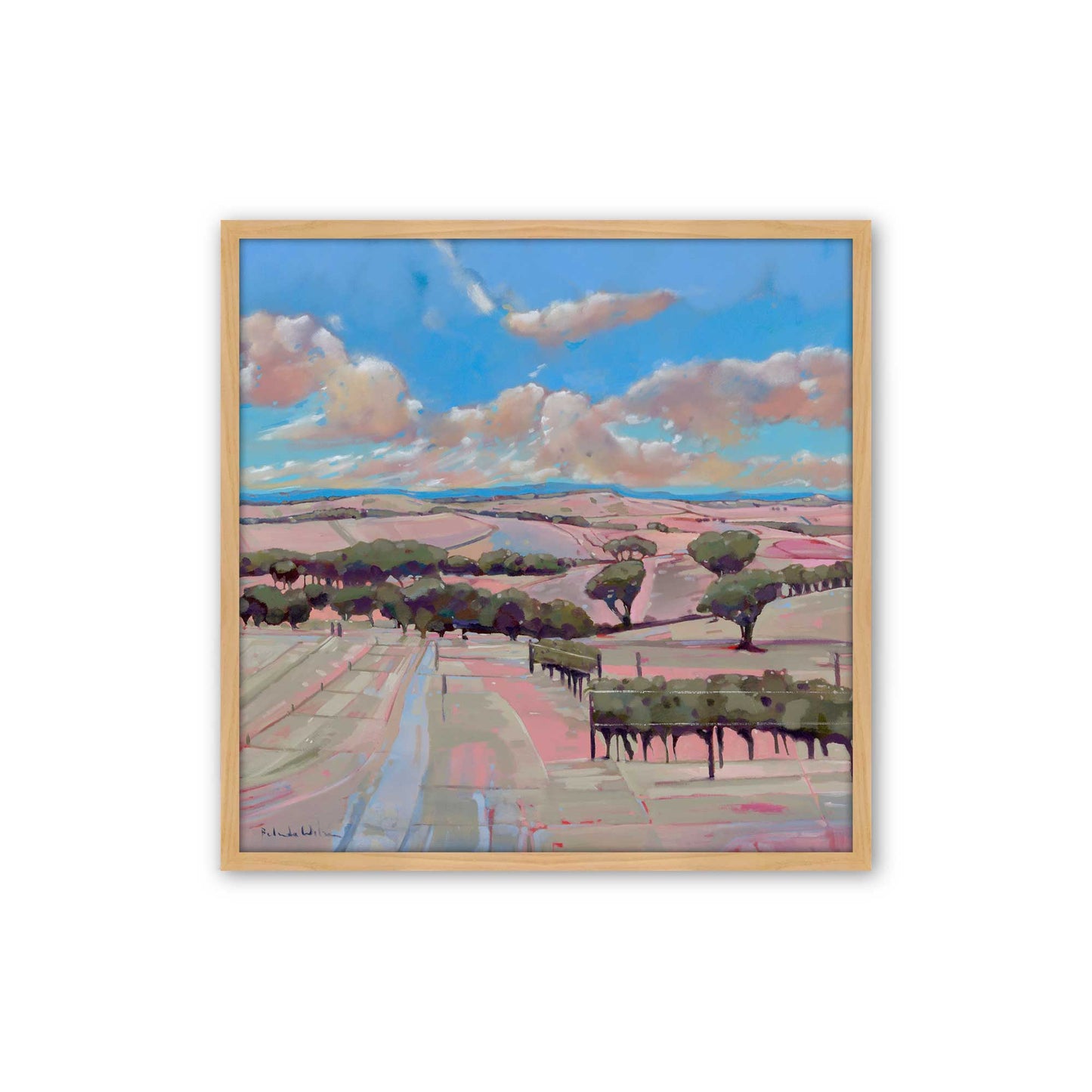 [Color:American Maple], Picture of art in a American Maple frame