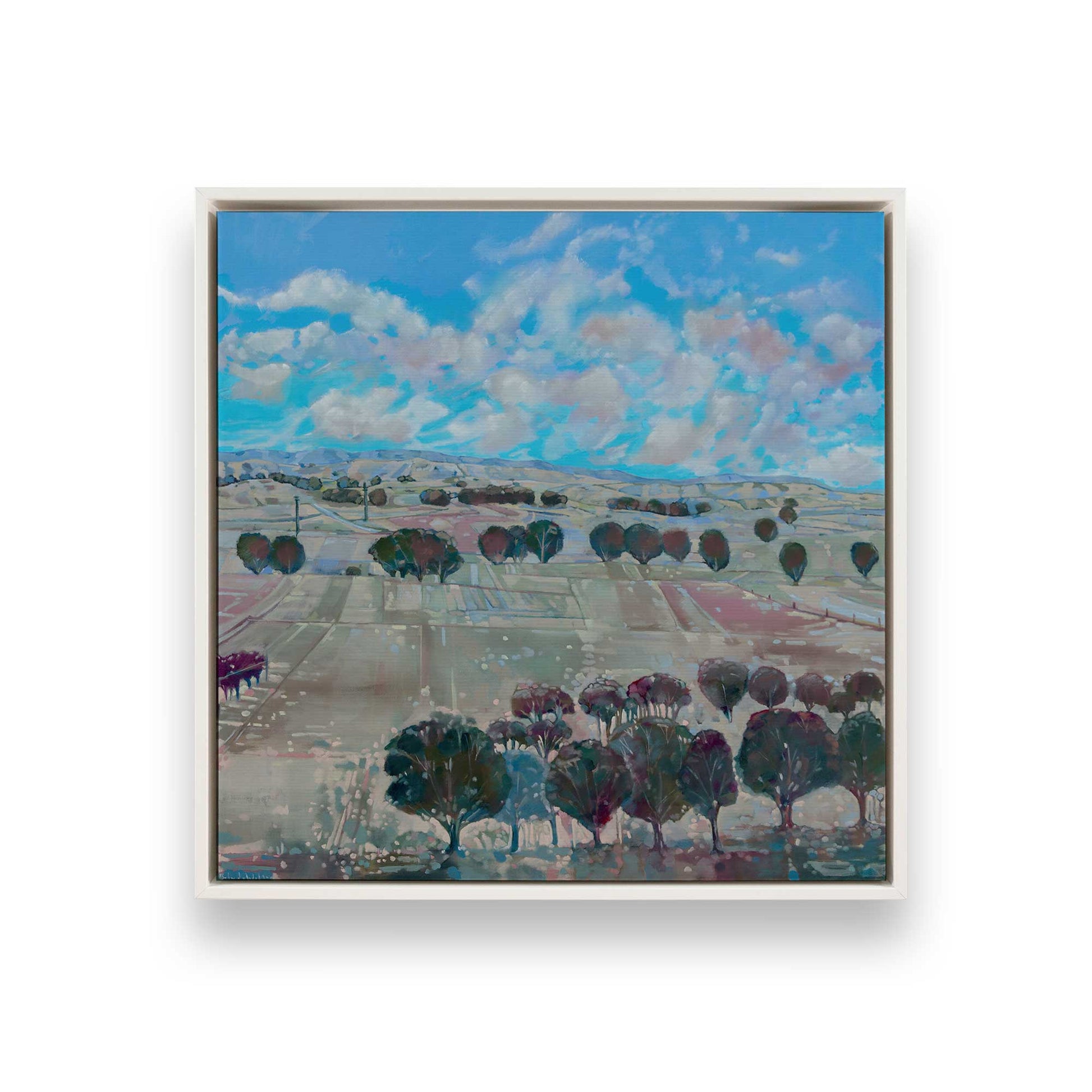 [Color:Opaque White], Picture of art in a White frame
