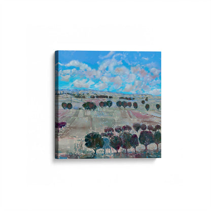[Color:Stretched Canvas], Picture of art at an angle