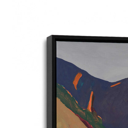 [Color:Satin Black], Picture of art in a Satin Black frame at an angle
